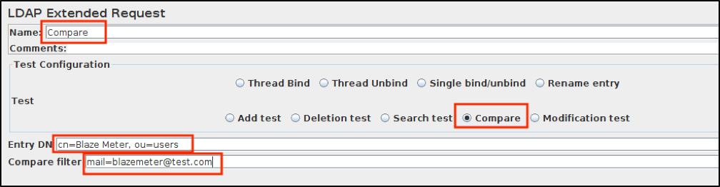 ldap sampler jmeter compare test