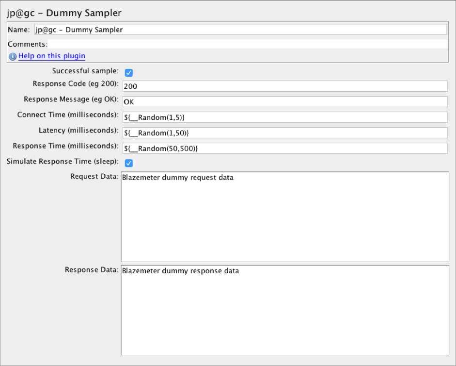 Dummy Sampler JMeter plugin